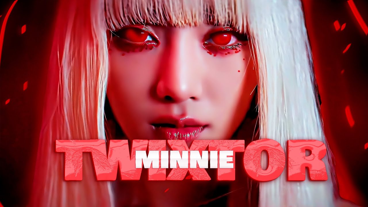 TWIXTOR CLIPS 4K  (G)I-DLE MINNIE  'Blind Eyes Red'