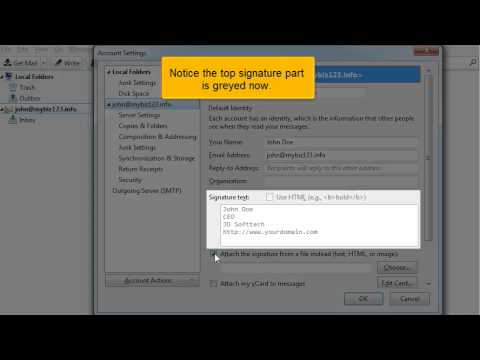 Creating a signature in ThunderBird - www.planethippo.com