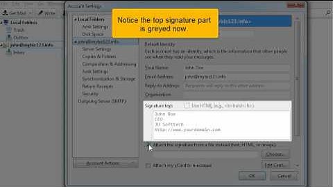 Creating a signature in ThunderBird - www.planethippo.com