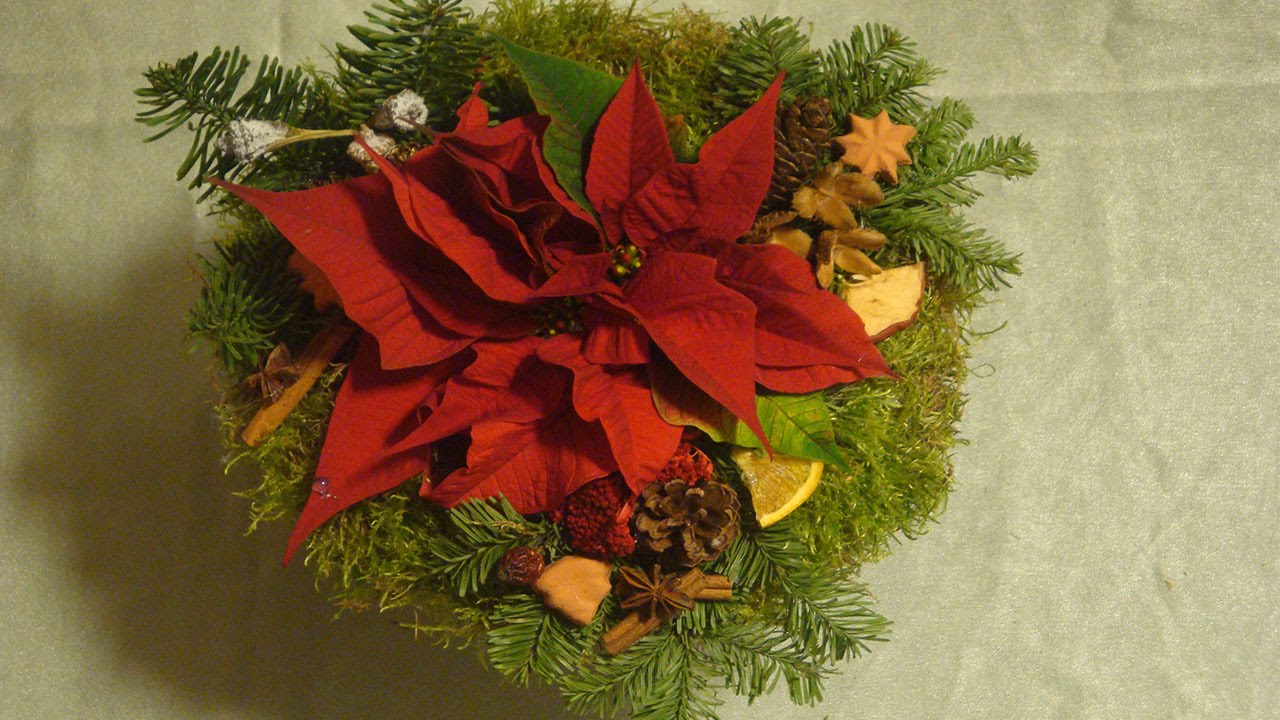 Geschenkideen / Einen Weihnachtsstrauß für Heiligabend, zum Verschenken selber binden