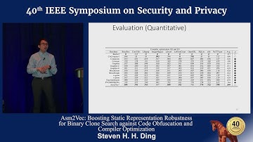 Asm2Vec: Boosting Static Representation Robustness for Binary Clone Search...