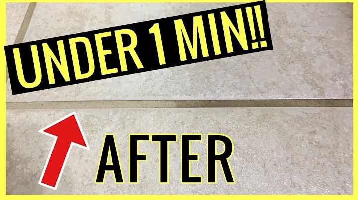 How to Clean your GROUT in UNDER 1 MINUTE!! (Kitch...