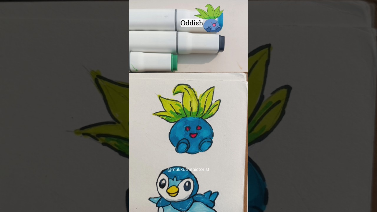 Oddish from Pokemon 🩵🐥 - YouTube, image size:1280x720