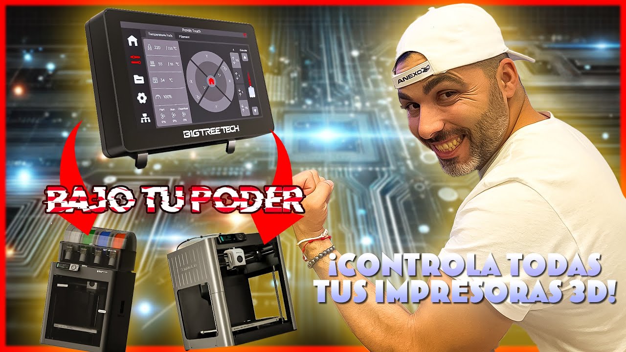 ¡Controla tu Granja de Impresoras 3D con Este Gadget! Instalación y Opinión del Panda Touch