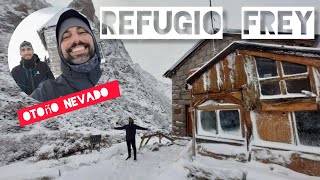 Trekking a Refugio Frey. Primera nevada del Otoño !!