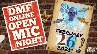 DMF Online Open Mic Night on February 26, 2025
We invite you to enjoy a variety of live performances from our Open Mic Night hosted on the DMF Online Community on February 26, 2025.
To register for upcoming DMF Online Live Events, click the link below:
https://www.danielsmusic.org/virtualcommunity/live-events
To view previous DMF Online Live Events: https://www.youtube.com/playlist?list=PLlXPtaw2ijNAPW0Wo9igWpdyH5o0YJbd_
To view lyrics from tonights performances:
https://ww2.danielsmusic.org/open-mic-night-lyrics-22625
Follow Us/Like Us/Subscribe:
Facebook: https://www.facebook.com/danielsmusicfoundation/
Instagram: https://www.instagram.com/dmfmusic/
Twitter: https://twitter.com/DanielsMusicFdn
YouTube: https://www.youtube.com/channel/UCp30ob_W2ec2ok8mfitep8A
Want to Get More Involved in DMF? https://www.danielsmusic.org/forms/volunteer-interest
About the DMF Online Community:
The DMF Online Community was launched on May 15, 2020. A place where individuals of all abilities can connect, engage, and celebrate the joy of music together. It is broken out into three areas: A) DMF On-Demand is a resource for fun, interactive, recreational music, movement activities, and more. B) Virtual Live Events are a way to keep everyone connected through music, regardless of where they are or what’s happening in the world. C) Virtual lessons and small group classes provide an opportunity for more individuals to experience the joy of music, in the comfort of their own homes at an affordable price. https://www.danielsmusic.org/virtualcommunity
About Daniel’s Music Foundation:
Daniel’s Music Foundation was founded in 2006 by the Trush Family to empower individuals with disabilities through music, after one of five undetected brain aneurysms burst inside their son, Daniel’s head. Today, we serve thousands of individuals – locally at our 8,700 square-foot music center in NYC, and nationally through the DMF Online Community. Our mission is to provide a comfortable, educational, and social environment in which individuals of all abilities can enjoy, learn, and practice the joy of music together.
Through our Disability Awareness platform, which includes presentations about differences, our music festival that celebrates Disability Pride Month - Hello Inclusion, our global award show - The Danny Awards, and our record label - Just Call Me By My Name®, we are challenging stereotypes about individuals with disabilities and working to build a more inclusive society for all. As an organization, we are passionately committed to providing access to music for all, as well as changing perception and diminishing isolation for individuals with disabilities.
#virtual #livemusic #openmic DMF Online Open Mic Night on February 26, 2025