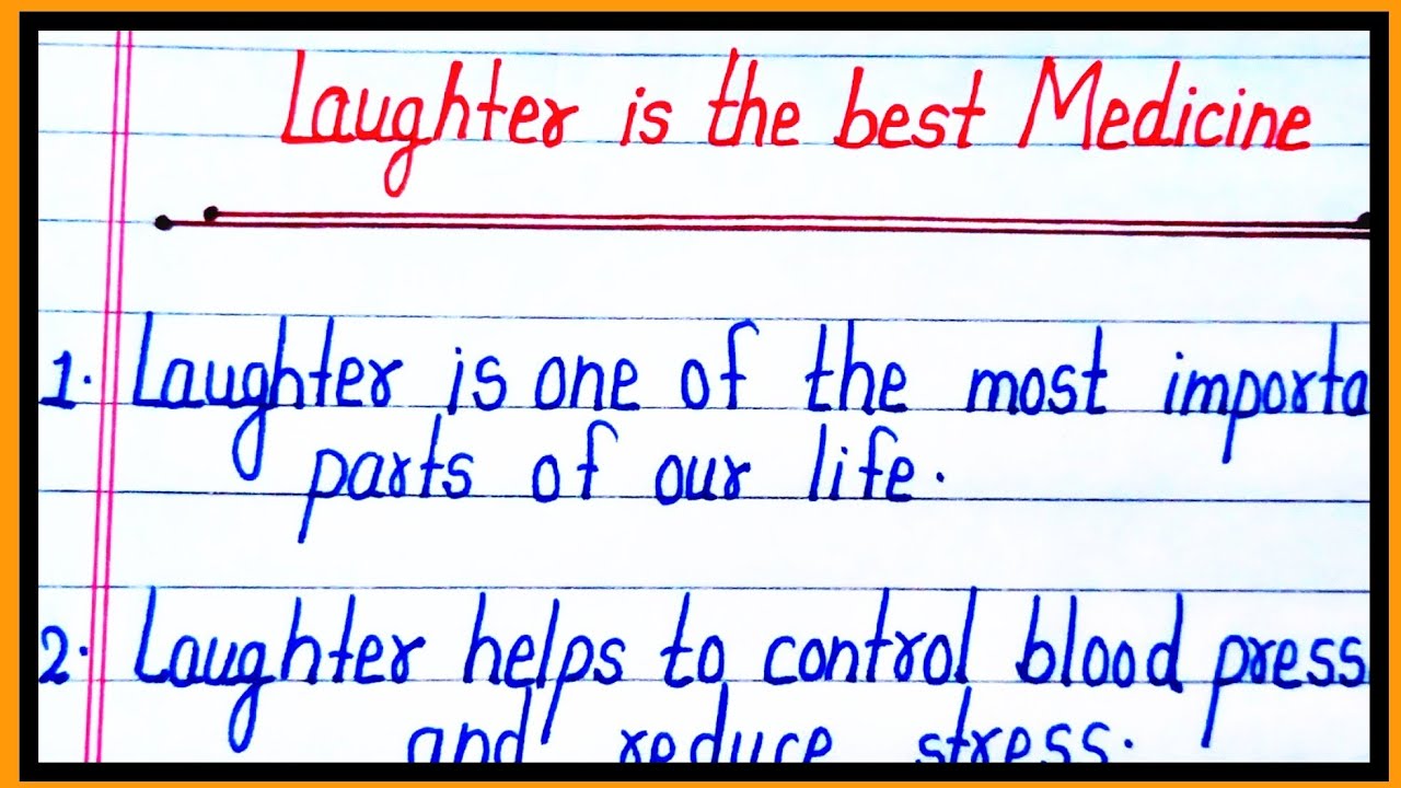 laughter is the best medicine essay