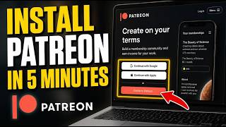 How to install Patreon to earn monthly support from US fans - Easy Tutorial