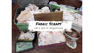 Fabric Scraps | Let's Get Organized #fabricstorage #organization