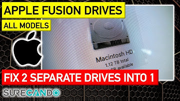 Fix Reset Apple Fusion Drive to work as 1 single drive. This will wipe your data!