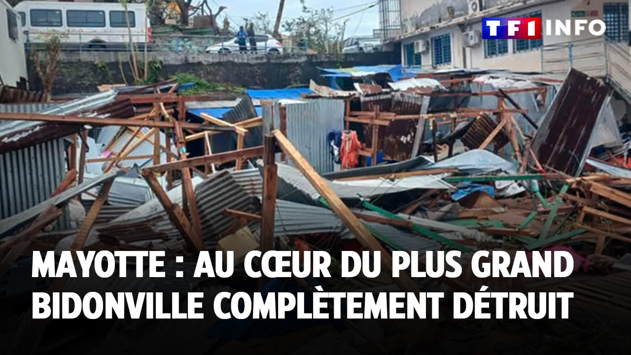 Mayotte : au coeur du plus grand bidonville complètement détruit｜TF1 INFO