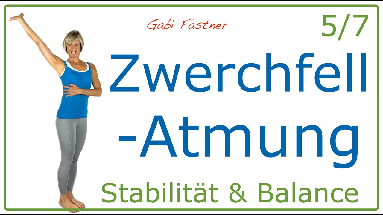 5/7 🌱 15 min. Zwerchfell Atmung | Atemgymnastik im Stehen, ohne Geräte