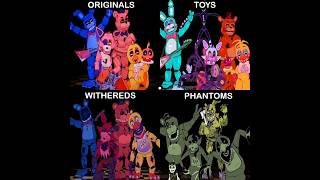 FNaF Movie ANIMATED INTRO - Originals VS Toys VS Withereds VS Phantoms