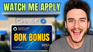 Watch Me Apply: Chase Sapphire Preferred (80,000 Points  LAST DAY!)