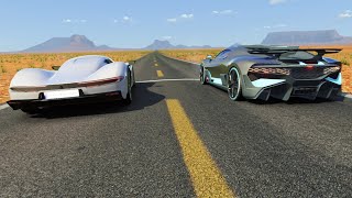 Aspark Owl Electric Hypercar vs Hypercars Drag Race: Divo, Agera R, Regera, Terzo Millennio