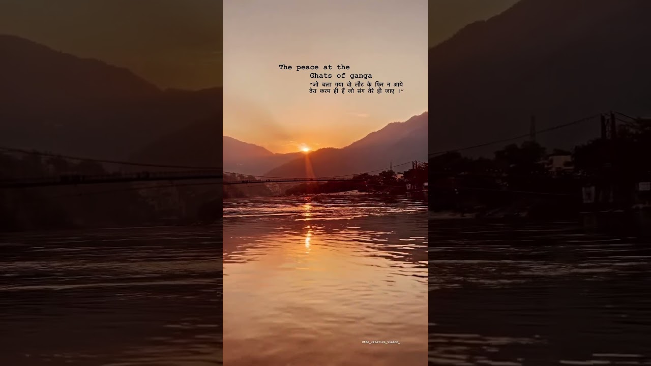 The peace at the ghats of ganga 