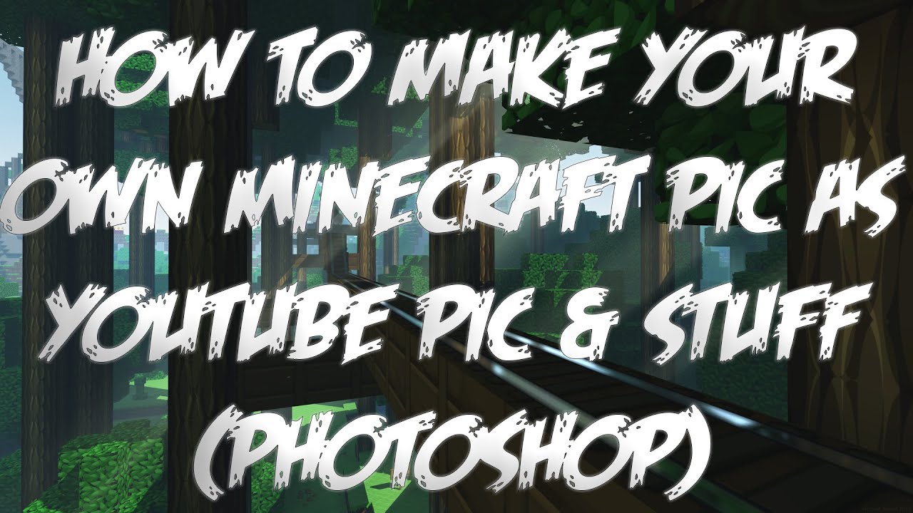 How to make your own Minecraft Skin as Profile Pic! [PHOTOSHOP] - YouTube