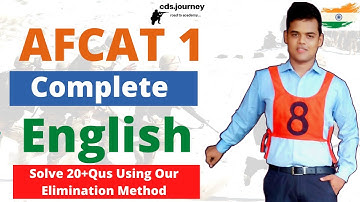 AFCAT 1 English Practice [50 Questions]