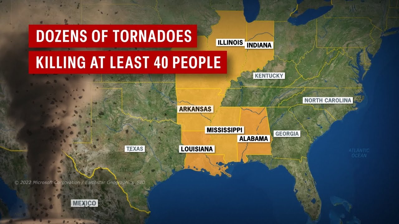 Devastating storms kill at least 40 across 7 states in the South and ...