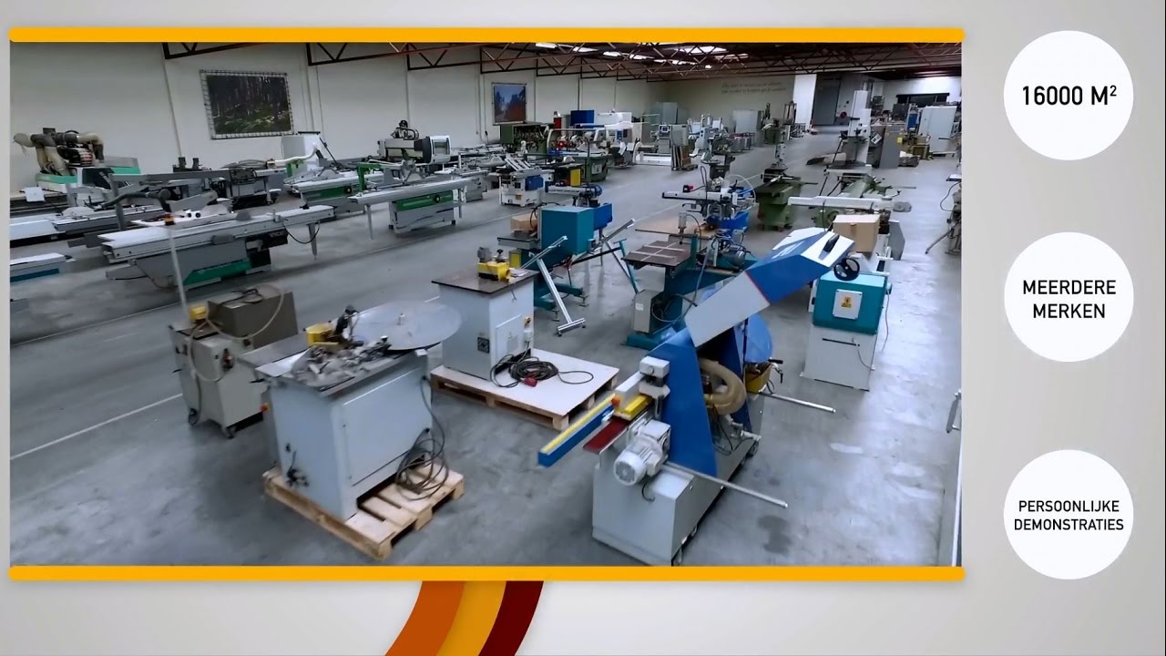 De Groot Woodworkingmachines - 16000m2 demonstration area