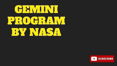 Gemini Program Of NASA