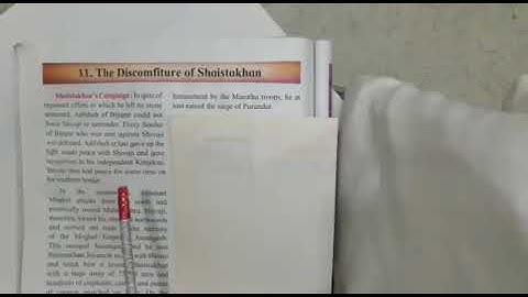 Reading of History L.no.11.The discomfiture of Shaistakhan.