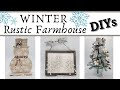 High End Rustic Farmhouse Winter White DIYs on a Budget - Winter Wonderland Collab