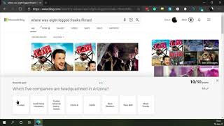 Arizona Quiz and Mayan Quiz on Bing