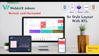 RTL Bootstrap 4 Admin Templates - WebkitX