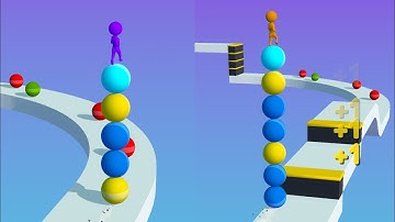 Stack Rider Moblie Gameplay Level 16-20 - iOS, Android Games