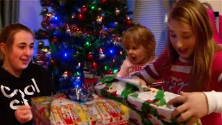Kids Opening Christmas Presents - Monster High and iPad Surprise - Baby Fun Day 2012