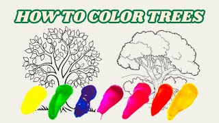 How to Color Beautiful Trees | Relax & Color with Me