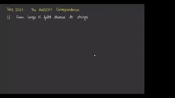 (TASI 2021) Mukund Rangamani - Introduction to AdS/CFT 1