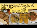 EPIC Meal Prep for the Week | Crockpot Soup, Breakfast, Dinners &amp; Desserts | Leanne&#39;s Life