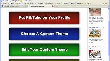 FB:Tabs Demo on How-To Customize Your Facebook Profile