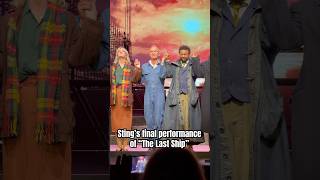 Sting takes a bow alongside Shaggy following the final performance of his musical #thelastship