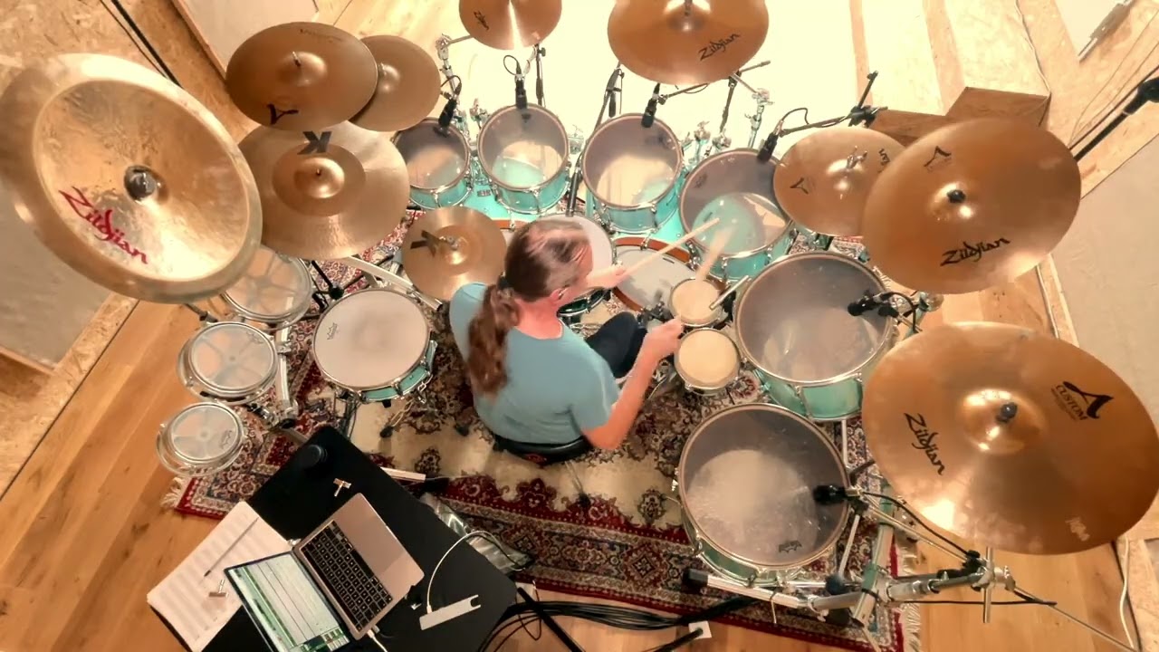 Recording Drums 4 Rok Tomšič new album - Yamaha RC drums, Zildjian cymbals