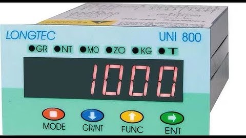 LONGTEC UNI800 Weighing indicator  Weight transmitter