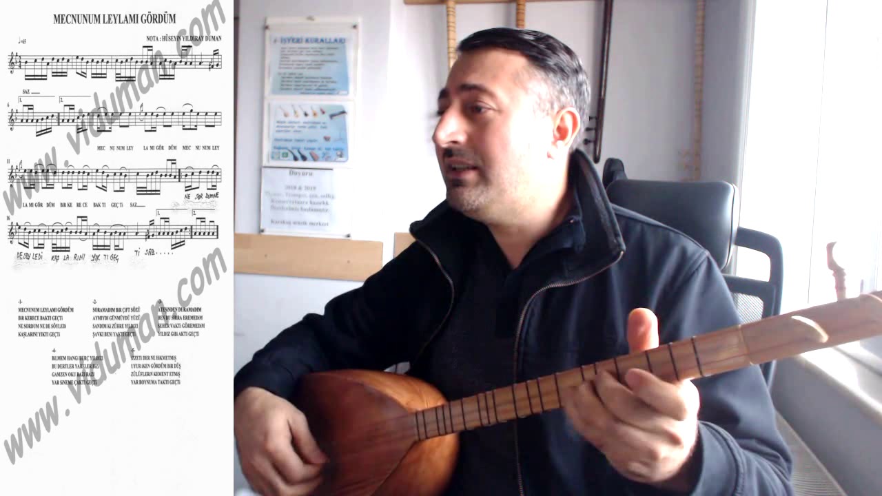 Mecnunum leylamı gördüm (solfej)