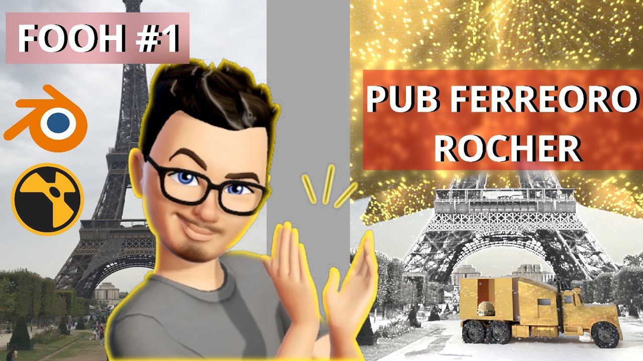 Comment Créer une Pub FERRERO ROCHER sur BLENDER et NUKE I FOOH  EP1
