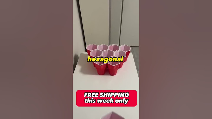 Its time you tried hexagonal beer pong cups - gamechanger for parties #beerpong #partygames