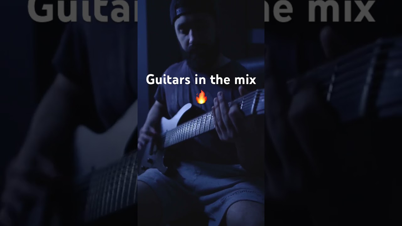 Isolated guitars vs guitars in the mix 🔥 #andromida #metal #djentguitar #djent #guitar #metalcore