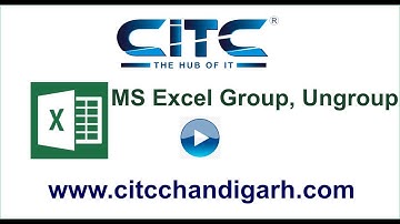 Tutorial Video on Group, UN Group, Sub Total, Spelling, Thesaurus in MS Excel