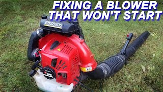 Fixing A RedMax Backpack Blower That Won't Start