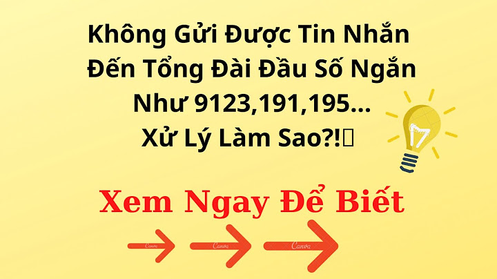 May bao lỗi gửi tin nhắn đến 191