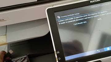 Ricoh mpc3004 IC card reader setup