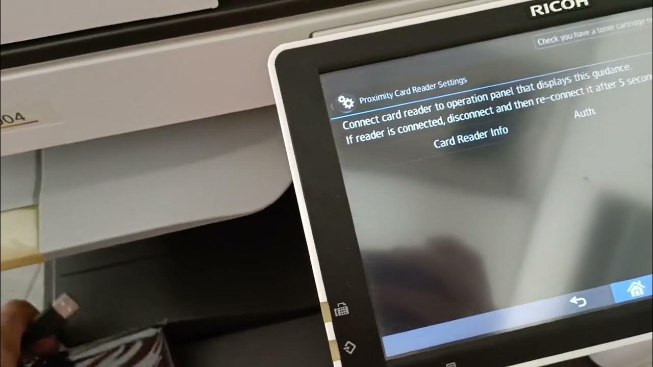 Ricoh mpc3004 IC card reader setup YouTube