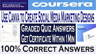 Use Canva to Create Social Media Marketing Designs Coursera Quiz Answers | Coursera All Quiz Answers