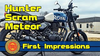 Royal Enfield  Hunter 350, Scram 411, & Super Meteor  First Impressions & Riding Experience