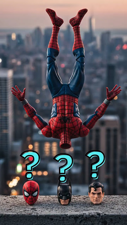 Spiderman, Batman And Superman Red Chooses Head - Yes Or No #marveltoys #spiderman